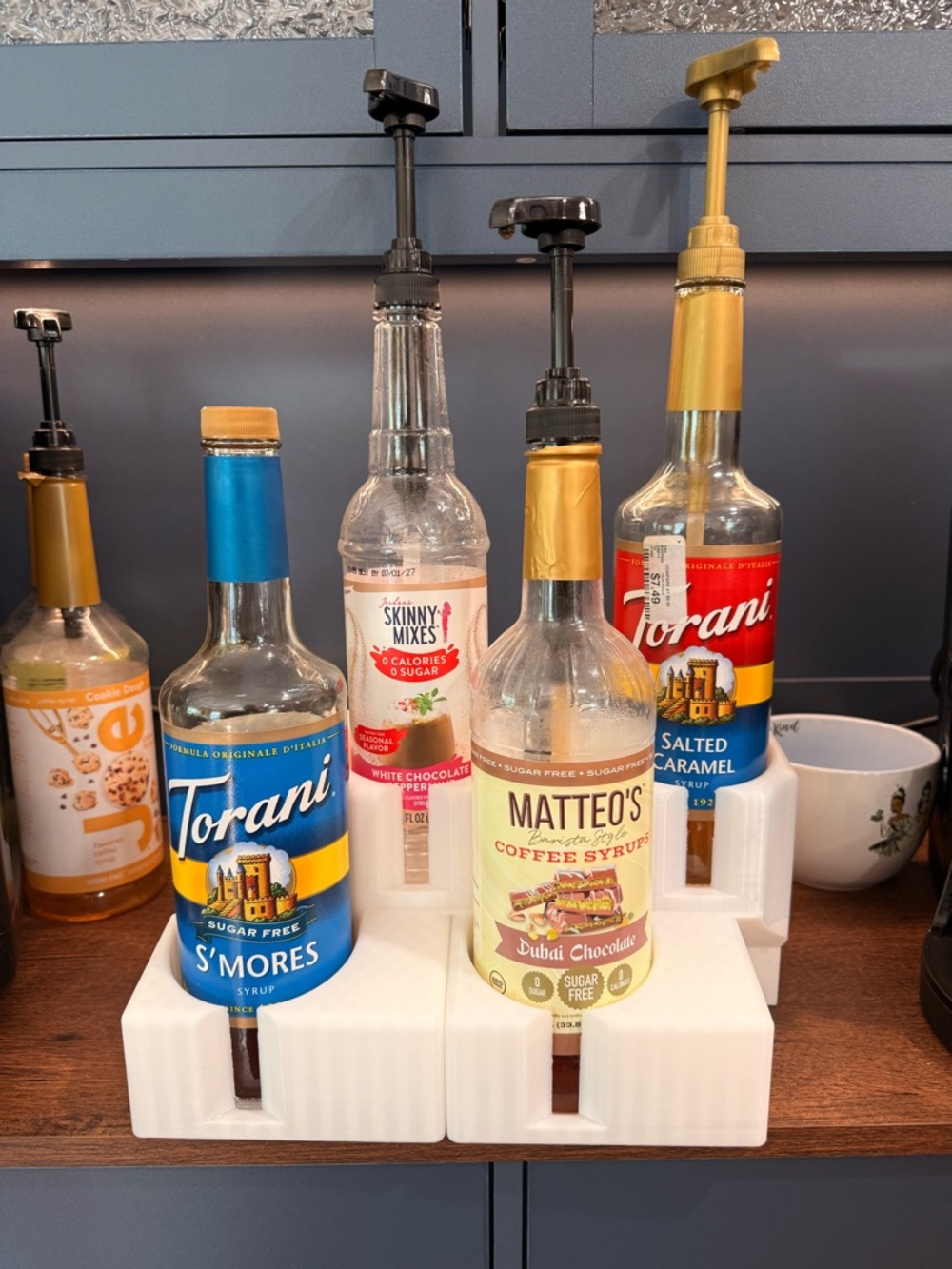 Barista syrup holders (no syrups included)